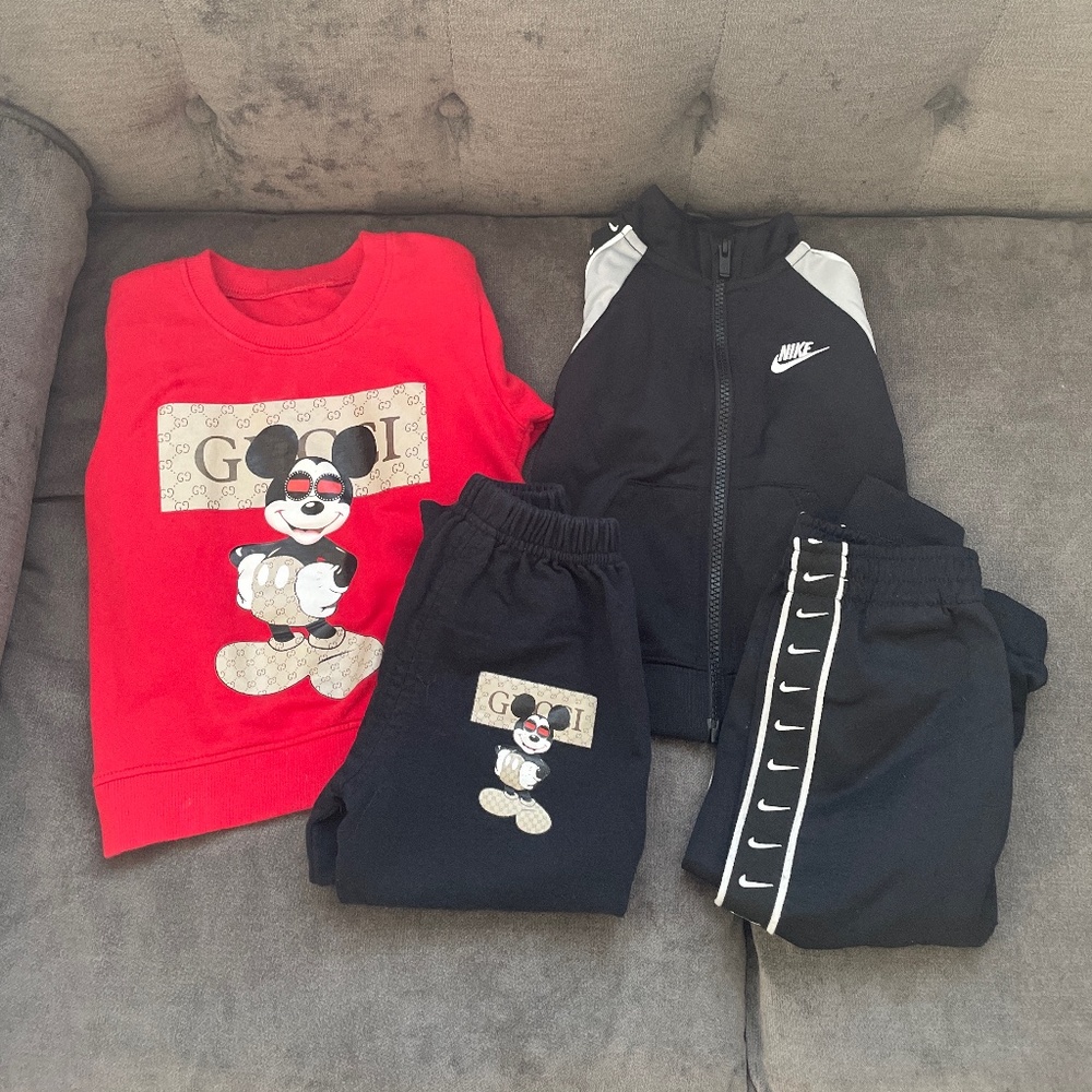 Baby Boy GG Mickey Mouse & Nike Set